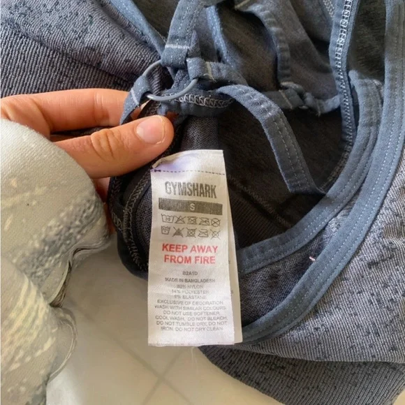 Women's Blue Gymshark Sports Bra - Picture 3 of 3